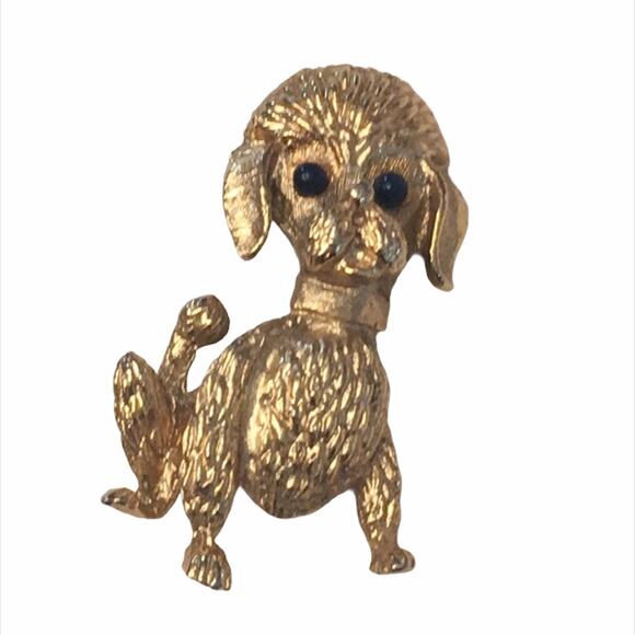 Poodle Pin Gold Tone - Picture 5 of 5